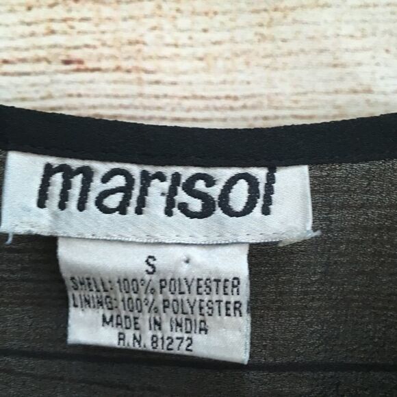 VINTAGE MARISOL EMBROIDERED TOP IN BLACK - Picture 5 of 8